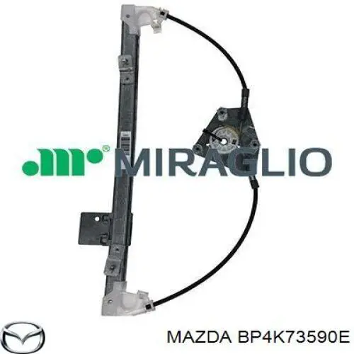 Comprar BP4K73590E Mazda Mecanismo de elevalunas de la puerta trasera izquierda
