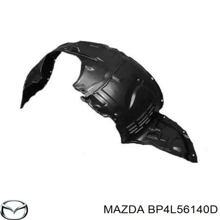 Guardabarros interior, aleta delantera, izquierdo para Mazda 3 (BK12)