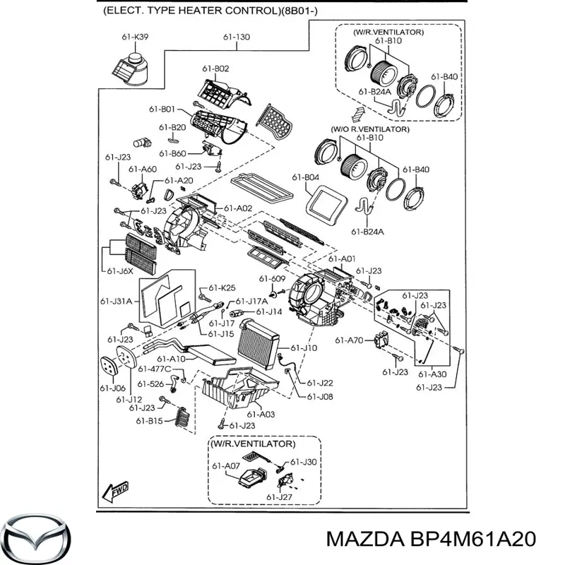  Mazda BP4M61A20 precio, desde  