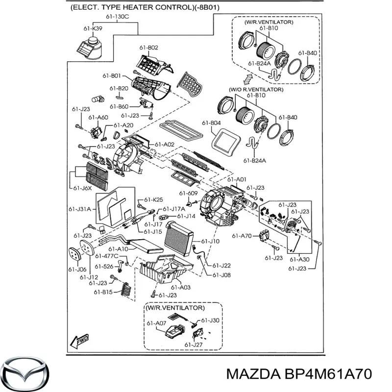 BP4M61A70 Mazda