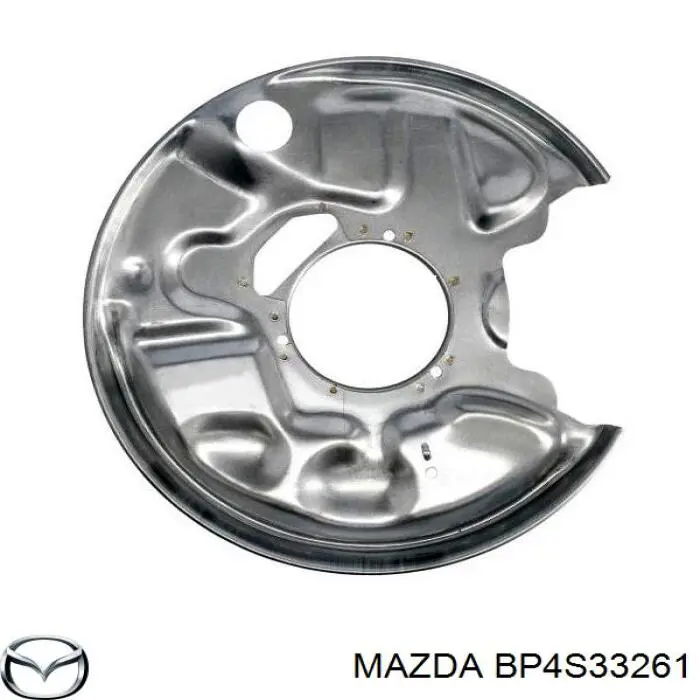 BP4S33261 Mazda chapa protectora contra salpicaduras, disco de freno delantero derecho