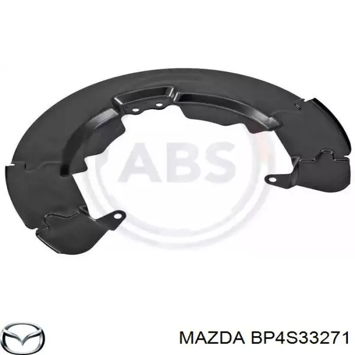 BP4S33271C Mazda chapa protectora contra salpicaduras, disco de freno delantero izquierdo
