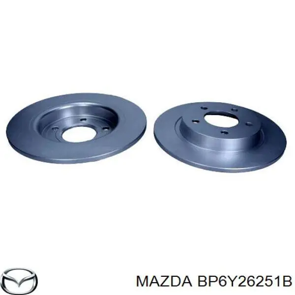 BP6Y26251B Mazda disco de freno trasero