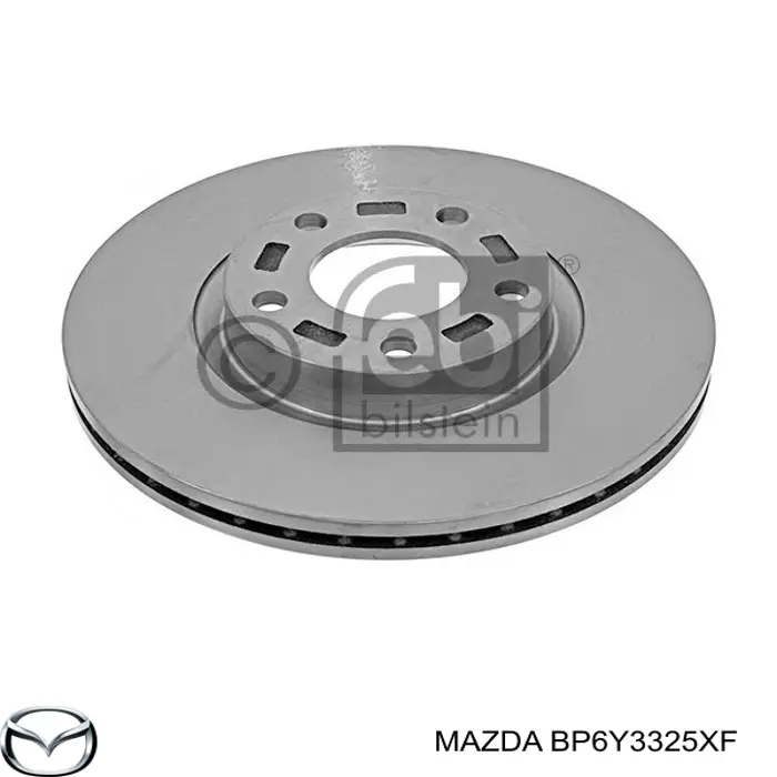 Disco de freno BP6Y3325XF Mazda