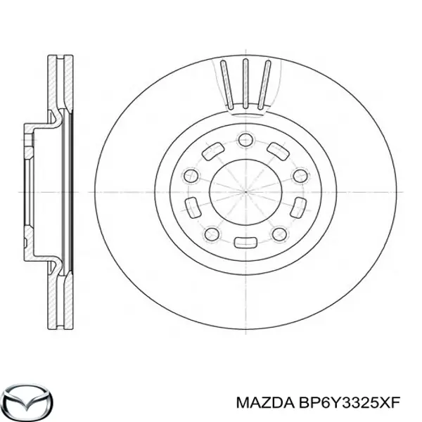 Frenos delanteros Mazda BP6Y3325XF precio, desde 38,68 EUR
