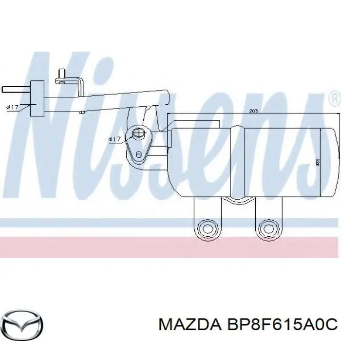 Filtro deshidratador aire acondicionado Mazda BP8F615A0C precio, desde 49,55 EUR