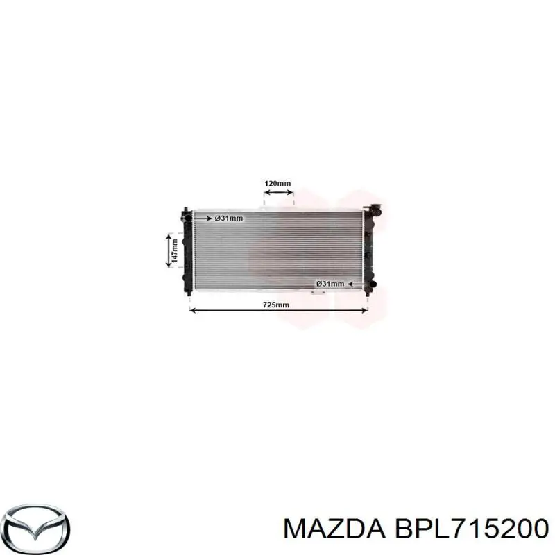 232382 Mazda Refrigeración del motor