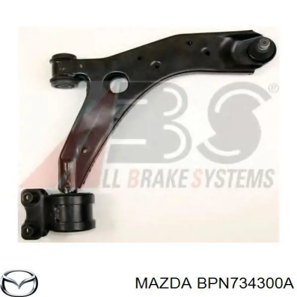 Brazo inferior derecho de la suspensión delantera BPN734300A Mazda