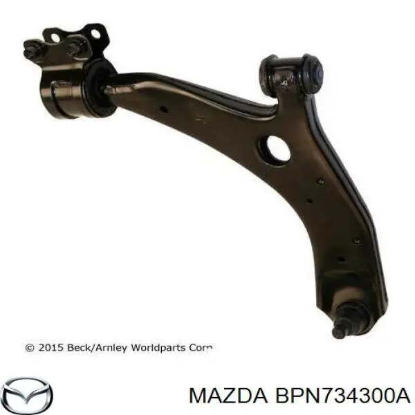 Brazo inferior derecho de la suspensión delantera Mazda BPN734300A