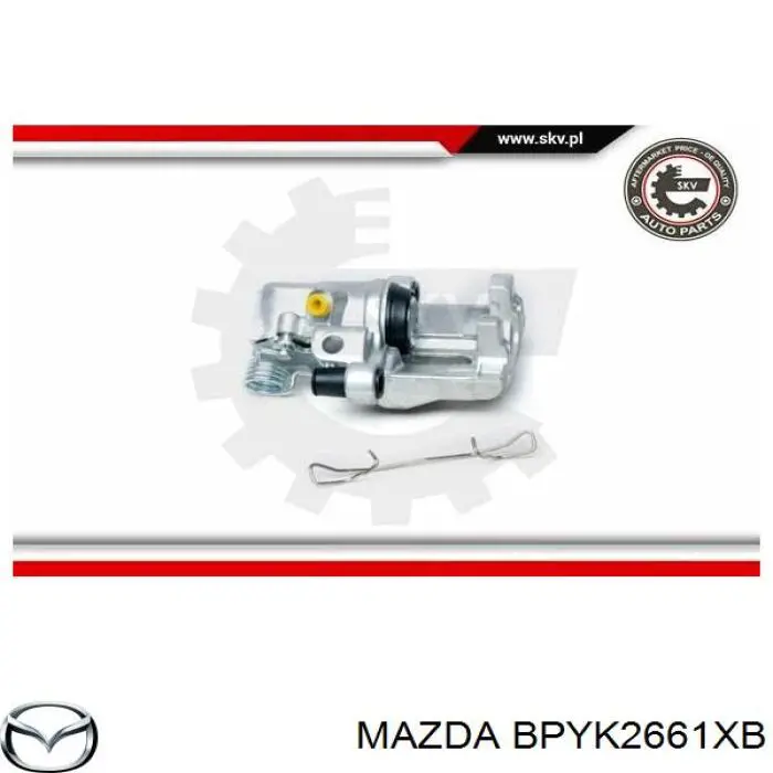 Comprar BPYK2661XB Mazda Pinza de freno trasera derecha