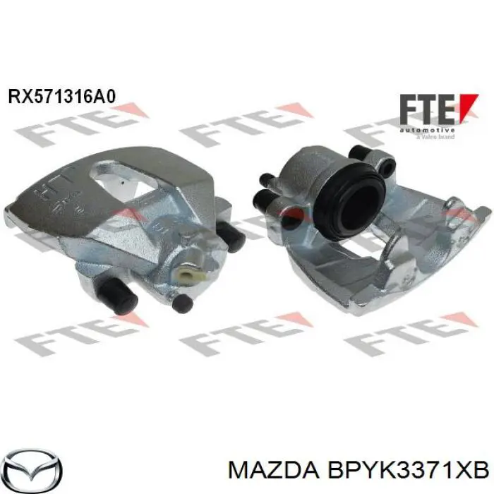 Comprar BPYK3371XB Mazda Pinza de freno delantera izquierda