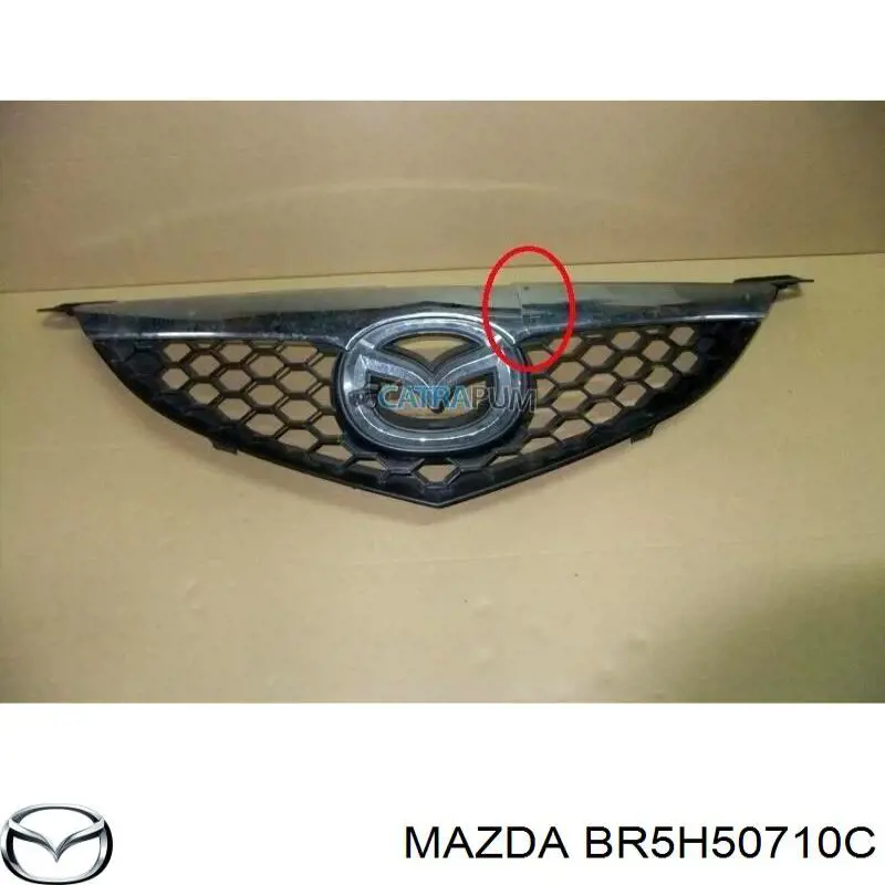 BR5H50710C Mazda rejilla de radiador