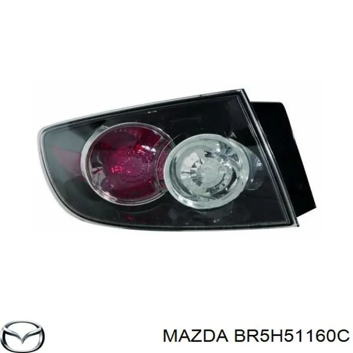 BR5H51160C Mazda piloto posterior exterior izquierdo