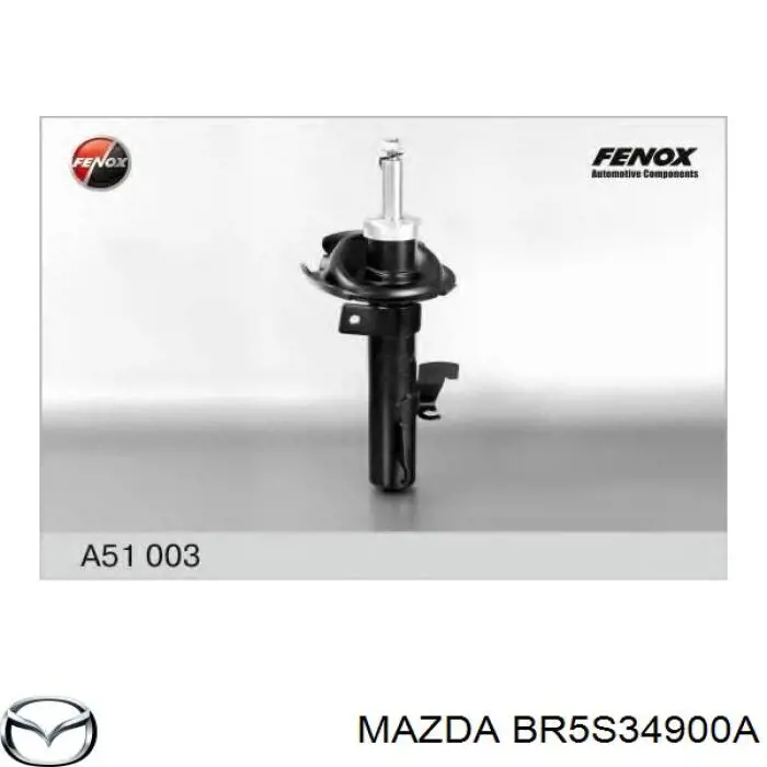 BR5S34900A Mazda amortiguador delantero izquierdo