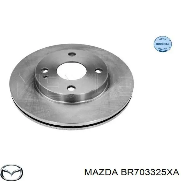BR703325XA Mazda disco de freno delantero