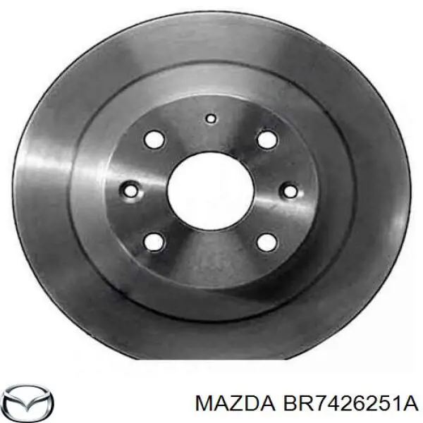 Disco de freno trasero Mazda 323 BG