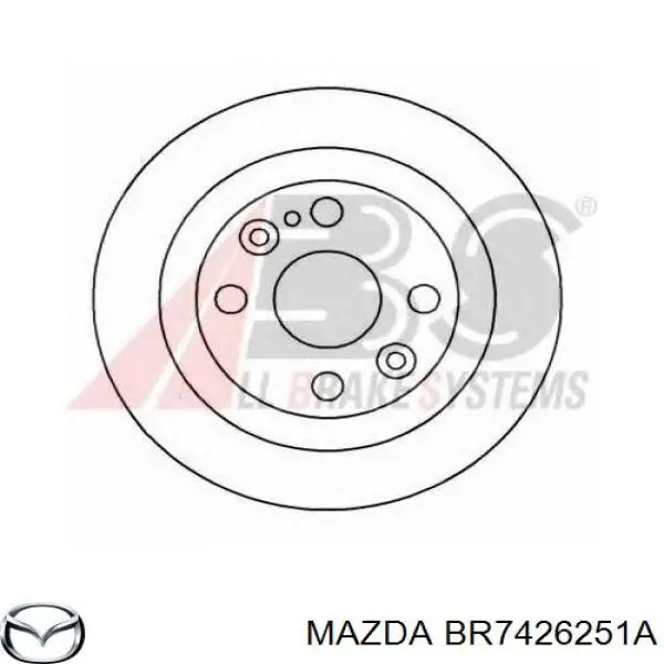 Disco de freno trasero Mazda 323 BG