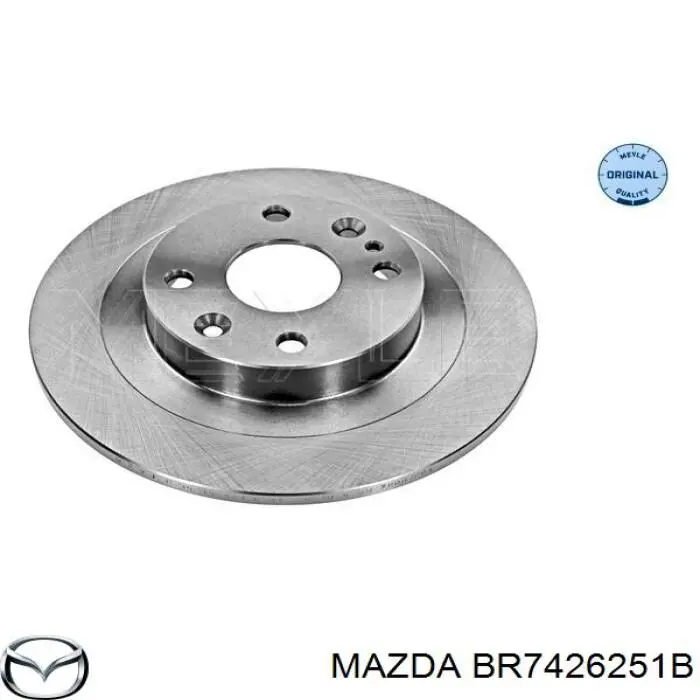 Disco de freno trasero Mazda 323 BG