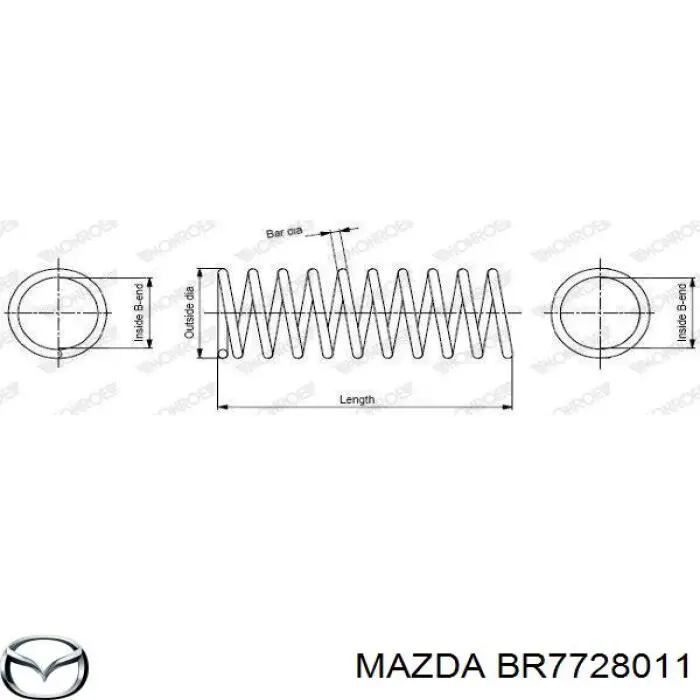 Muelle de suspensión eje trasero Mazda 323 BG