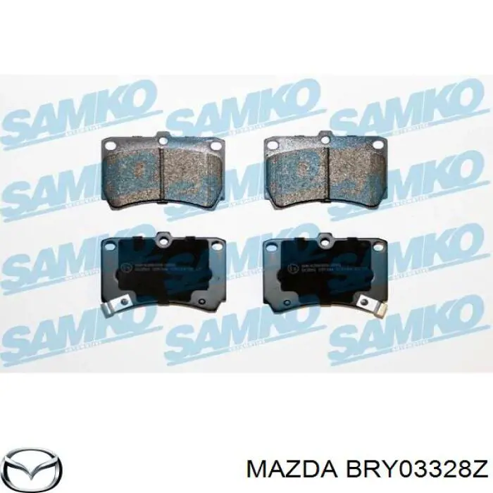 BRY03328Z Mazda pastillas de freno delanteras