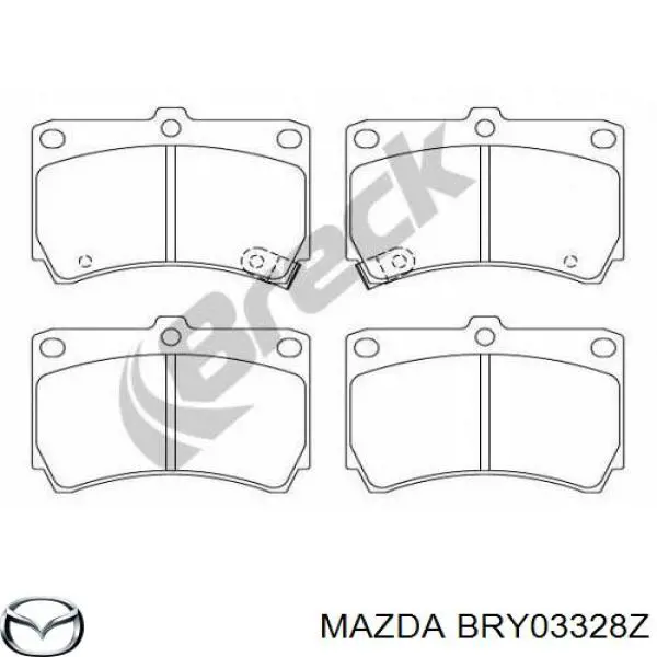 Pastillas de freno delanteras Mazda 323 BA