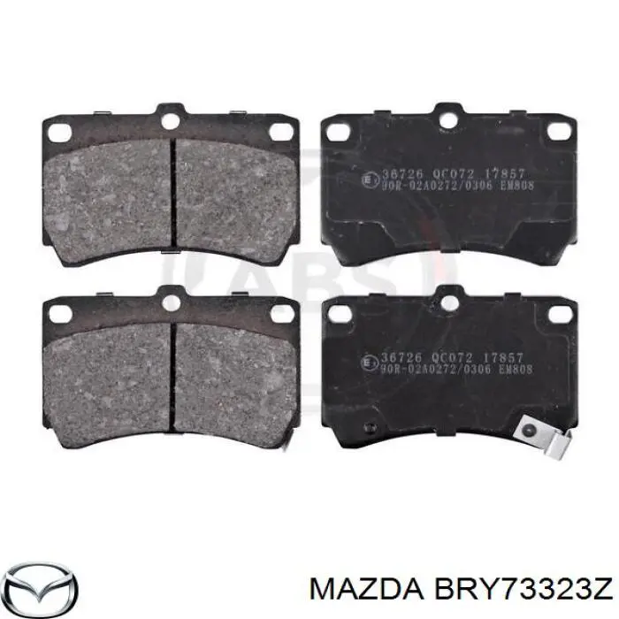 Pastillas de freno delanteras Mazda 323 BA