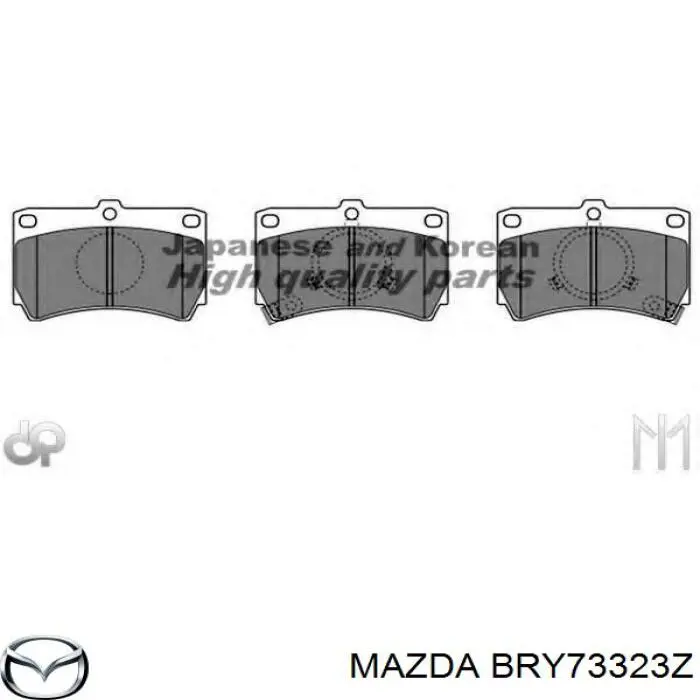 BRY73323Z Mazda pastillas de freno delanteras