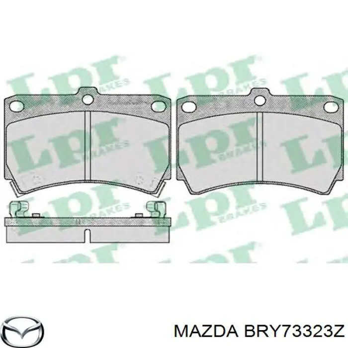 Pastillas de freno delanteras Mazda 323 BA