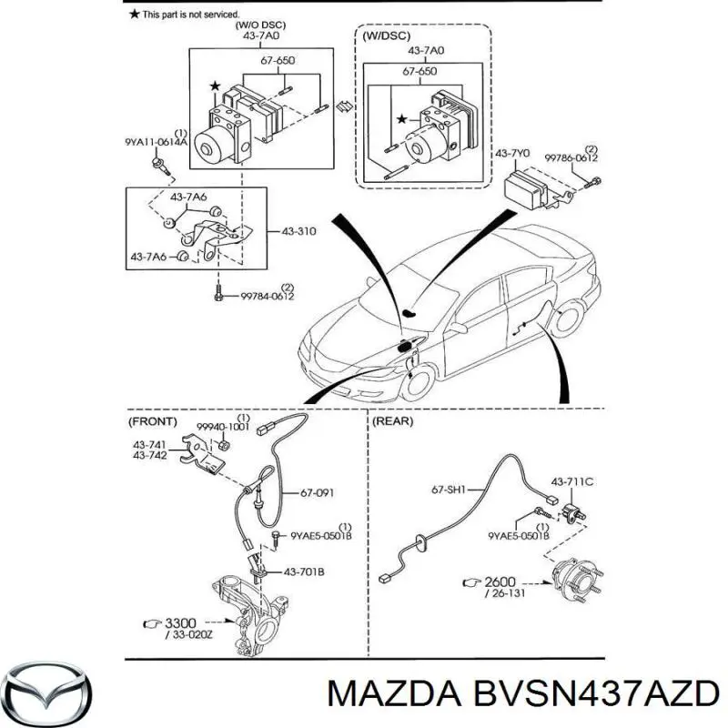 Bloque hidráulico ABS Mazda BVSN437AZD precio, desde 84,22 EUR
