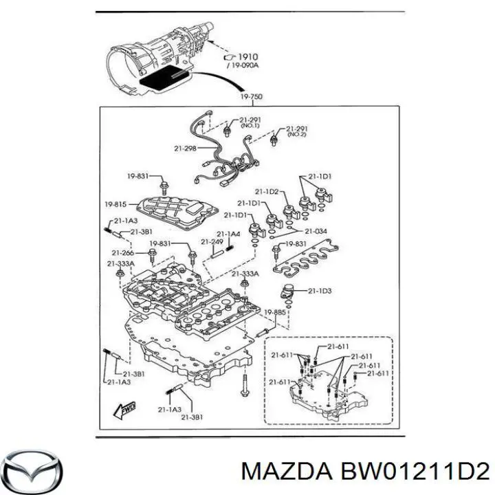 Solenoide De Transmision Automatica para Mazda RX-8 (SE)