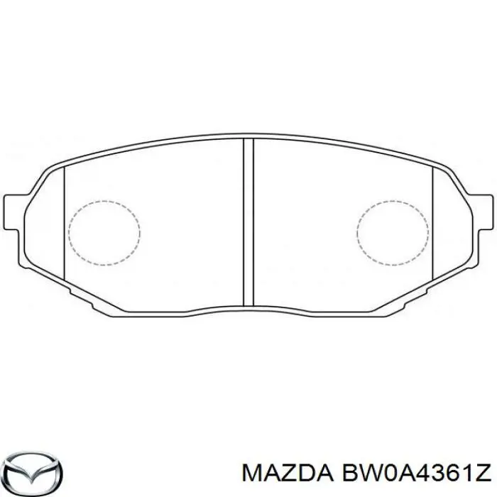 BW0A4361Z Mazda juego de reparación, cilindro de freno principal