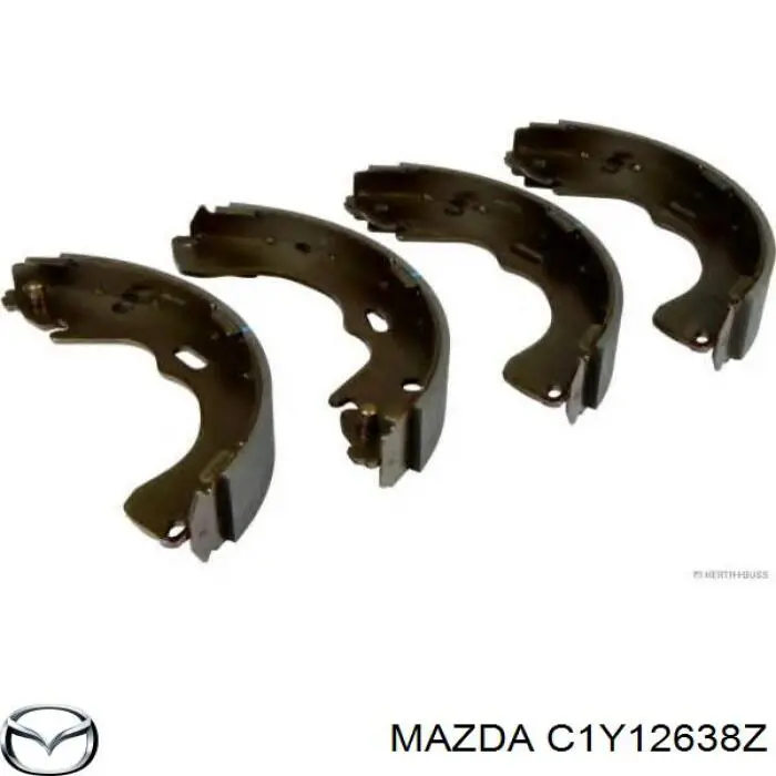C1Y12638Z Mazda zapatas de frenos de tambor traseras