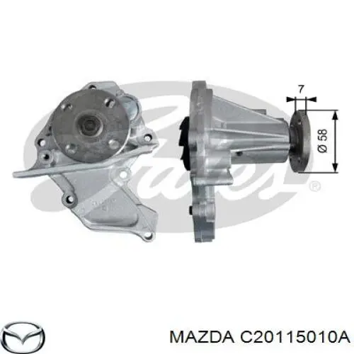 C40115010 Mazda bomba de agua
