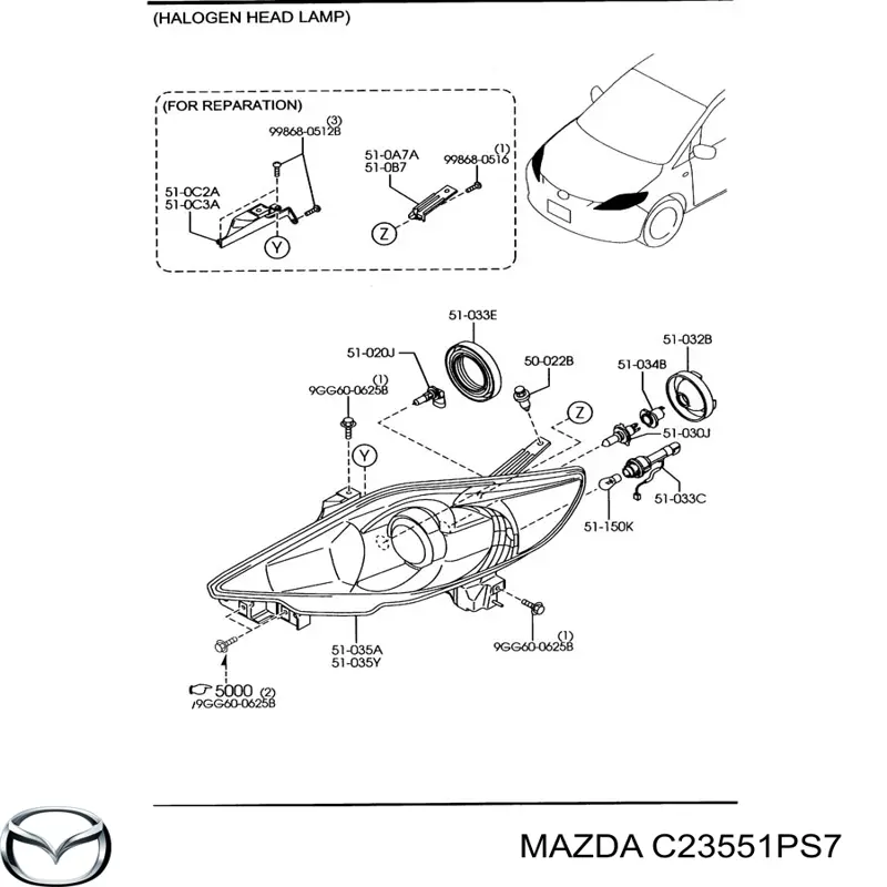 C23551PS7 Mazda