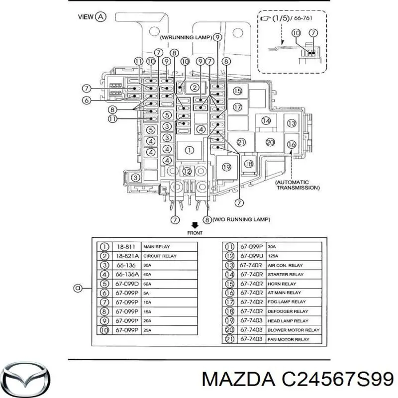  Mazda C24567S99 precio, desde  