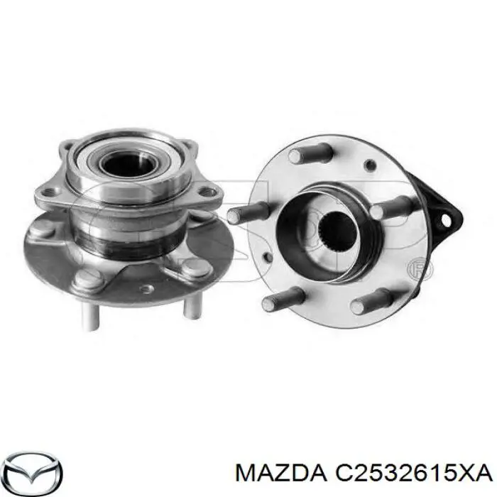 C2532615XA Mazda cubo de rueda trasero