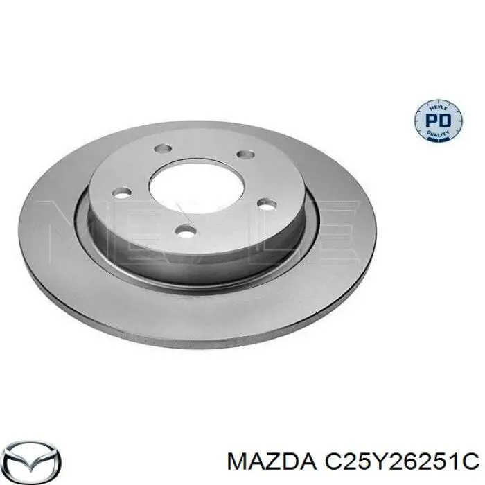 C25Y26251C Mazda disco de freno trasero