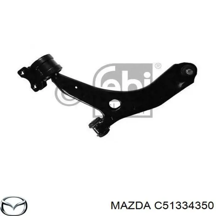 Brazo inferior izquierdo de la suspensión delantera Mazda C51334350