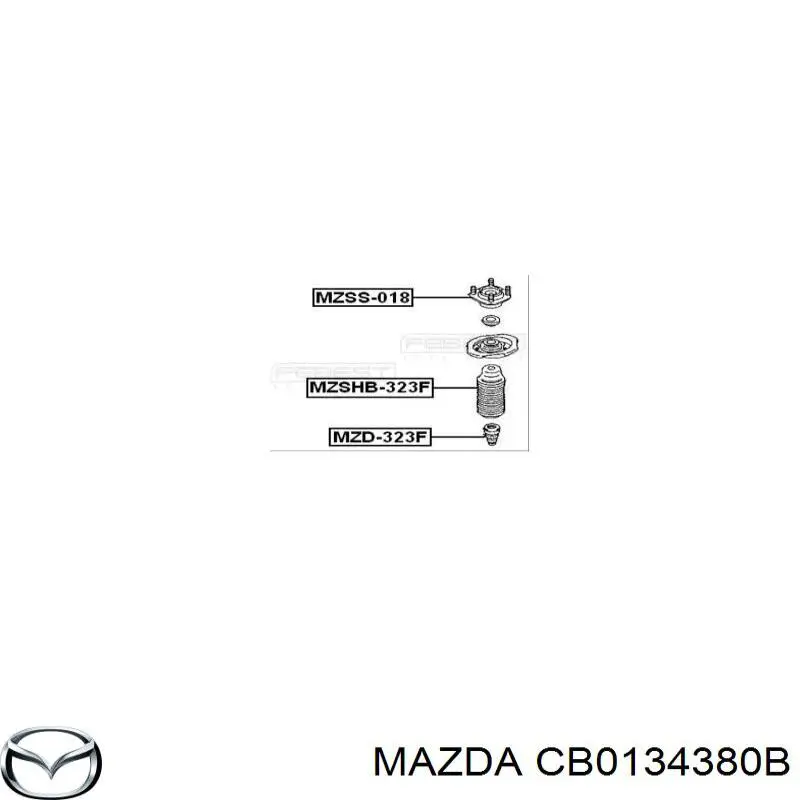 CB0134380B Mazda soporte amortiguador delantero