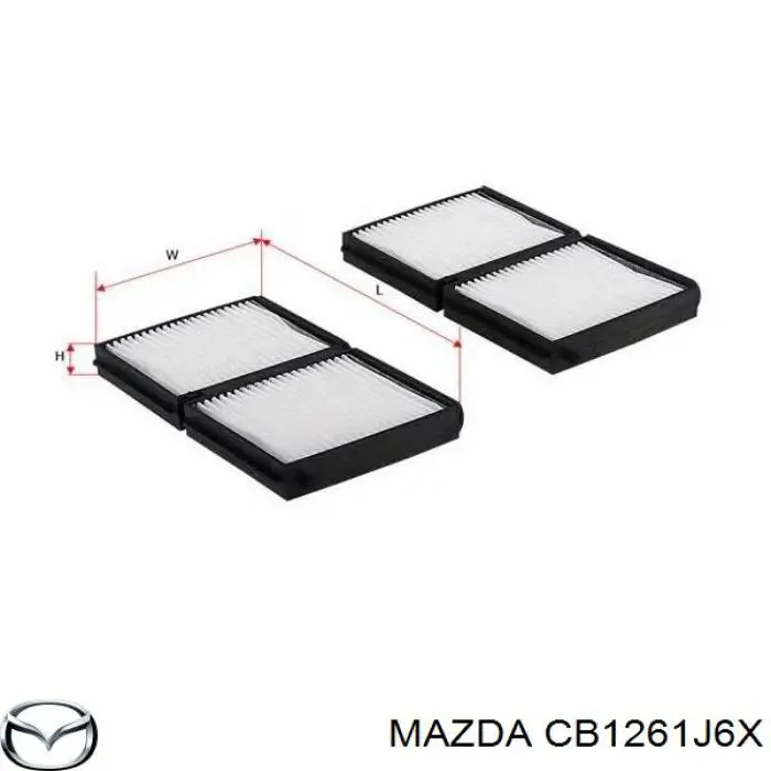 CB1261J6X Mazda filtro habitáculo