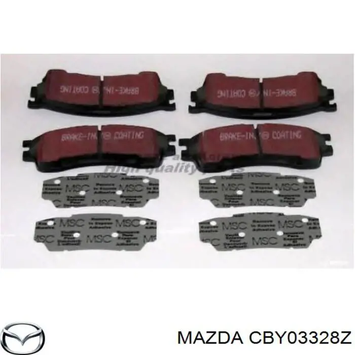 CBY03328Z Mazda pastillas de freno delanteras