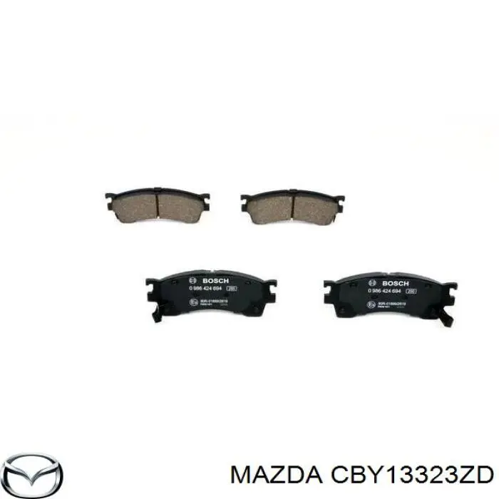 CBY13323ZD Mazda pastillas de freno delanteras