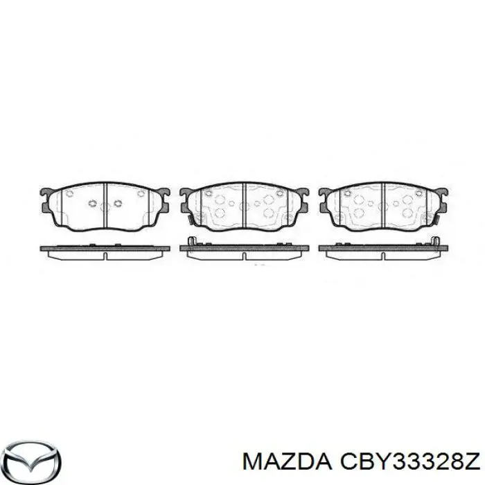 CBY3-33-28Z Mazda pastillas de freno delanteras