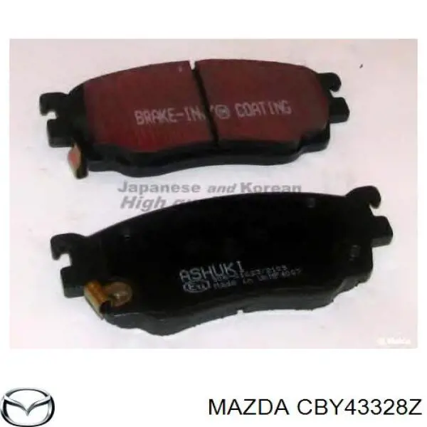 CBY43328Z Mazda pastillas de freno delanteras