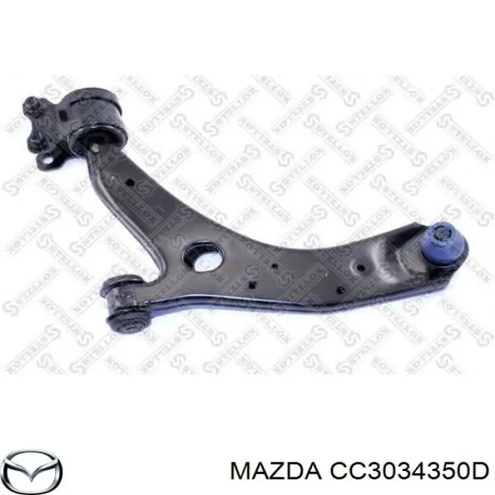 Brazo inferior izquierdo de la suspensión delantera CC3034350D Mazda