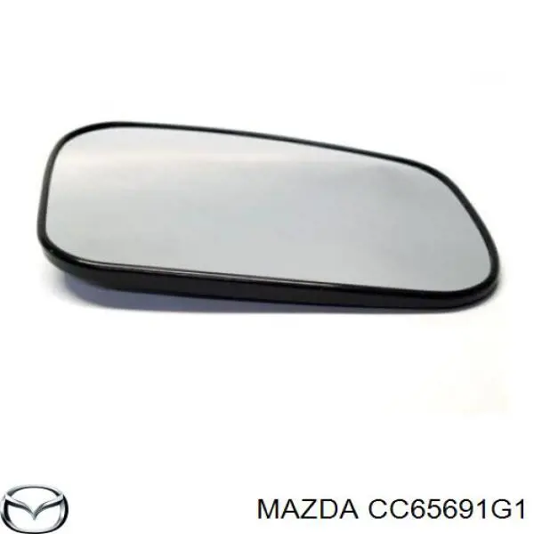CC65691G1 Mazda cristal de espejo retrovisor exterior derecho