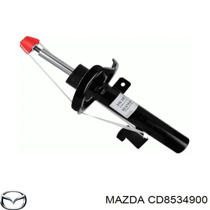 CD8534900 Mazda amortiguador delantero izquierdo