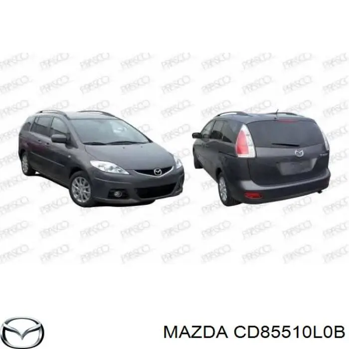 Faros delantero izquierdo para Mazda 5 