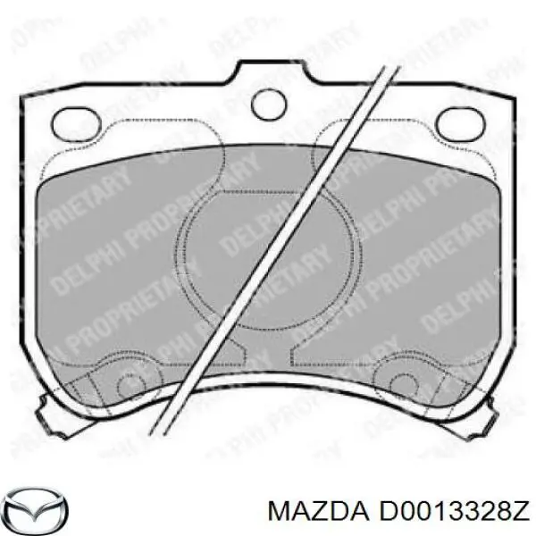 DA193328Z9A Mazda pastillas de freno delanteras