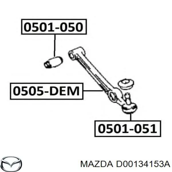 D00134153A Mazda silentblock de suspensión delantero inferior